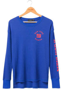 Junk Food Clothing New York Giants Womens Blue Timeout LS Tee