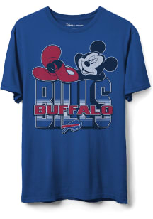 Junk Food Clothing Buffalo Bills Blue Mickey Kick back Short Sleeve T Shirt