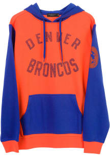 Junk Food Clothing Denver Broncos Mens Orange GOAL LINE Fashion Hood