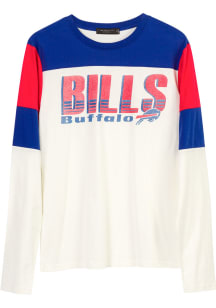 Junk Food Clothing Buffalo Bills White ZONE BLITZ Long Sleeve Fashion T Shirt