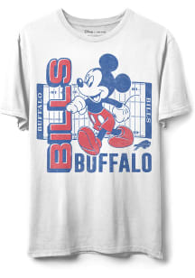 Junk Food Clothing Buffalo Bills White Mickey Field Short Sleeve T Shirt