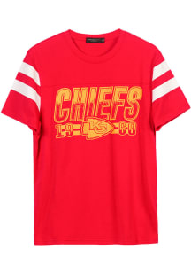 Junk Food Clothing Kansas City Chiefs Red GRIDIRON Short Sleeve Fashion T Shirt