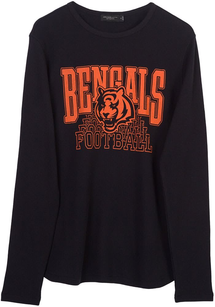 Men's Junk Food Black Cincinnati Bengals Heavyweight Thermal Long