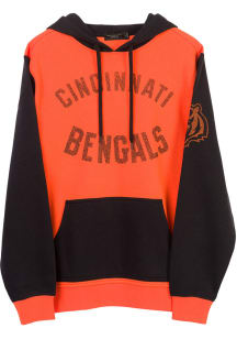Junk Food Clothing Cincinnati Bengals Mens Orange GOAL LINE Fashion Hood