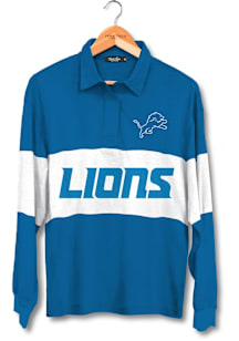 Junk Food Clothing Detroit Lions Womens Oatmeal Rugby LS Tee