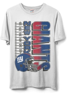 Junk Food Clothing New York Giants White Yardage Flea Market Short Sleeve Fashion T Shirt