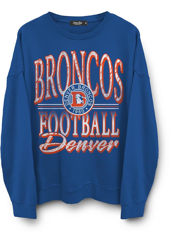 Junk Food Clothing Denver Broncos Mens LIBERTY NAVY Retro Lateral