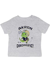 Vive La Fete Akron Zips Infant Dino-Riffic Short Sleeve T-Shirt Grey