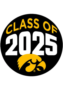 Yellow Iowa Hawkeyes 3&quot; Class of 2025 Button