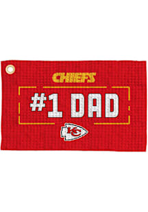 Kansas City Chiefs #1 Dad Waffle Golf Towel