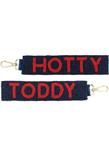 Ole Miss Rebels beaded Keychain - Navy Blue