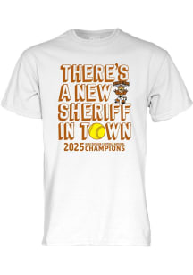Texas Longhorns White New Sheriff National Champions Short Sleeve T Shirt