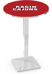 Louisiana Ragin' Cajuns Chrome Square Base Pub Table
