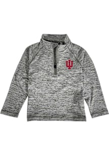Indiana Hoosiers Toddler Grey Matthew Long Sleeve Qtr Zip