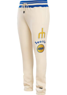 Pro Standard Seattle Mariners Mens White Retro Classic Fashion Sweatpants