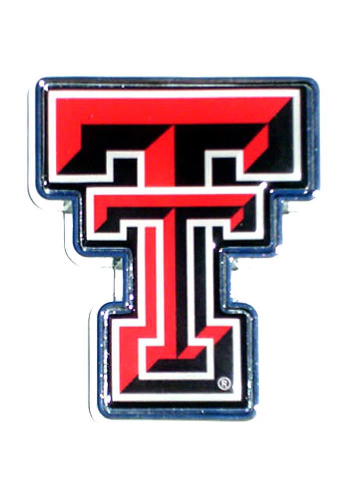 Texas Tech Red Raiders Domed Logo Car Emblem - Red