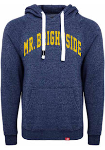 Michigan Wolverines Mens Blue Mr. Brightside Fashion Hood