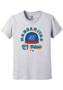 Summit Sportswear El Paso Chihuahuas Youth Grey Circle Cap Copa Short Sleeve T-Shirt