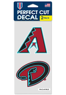 Arizona Diamondbacks Perfect Cut Set of 2 Auto Decal - Red
