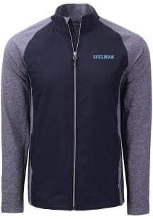 Cutter and Buck Spelman College Mens Navy Blue Adapt Eco Medium Weight Jacket