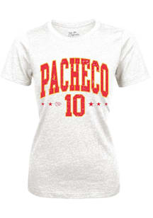 Isiah Pacheco Kansas City Chiefs Womens White Triblend Player T-Shirt
