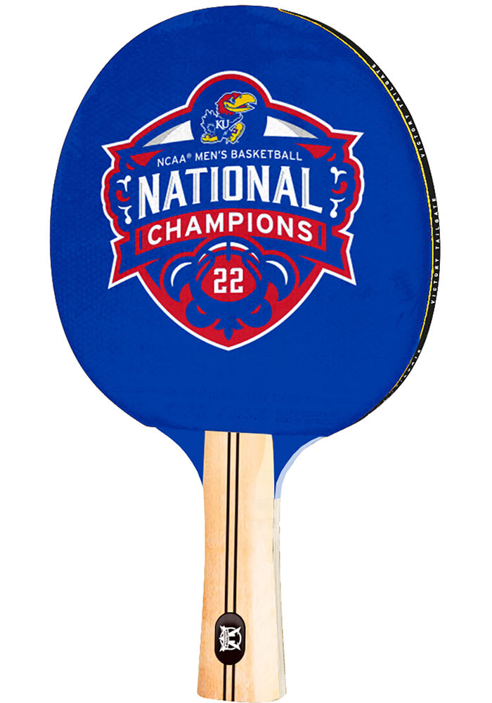 Kansas Jayhawks 2022 NCAA Basketball National Champions Paddle Table Tennis