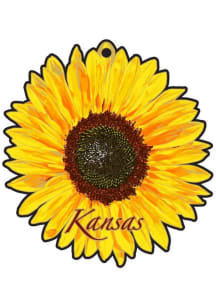 Kansas Yellow Sunflower Brass Ornament