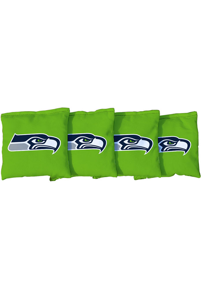 Seattle Seahawks 4 Pc Corn Filled Cornhole Bags Tailgate Game