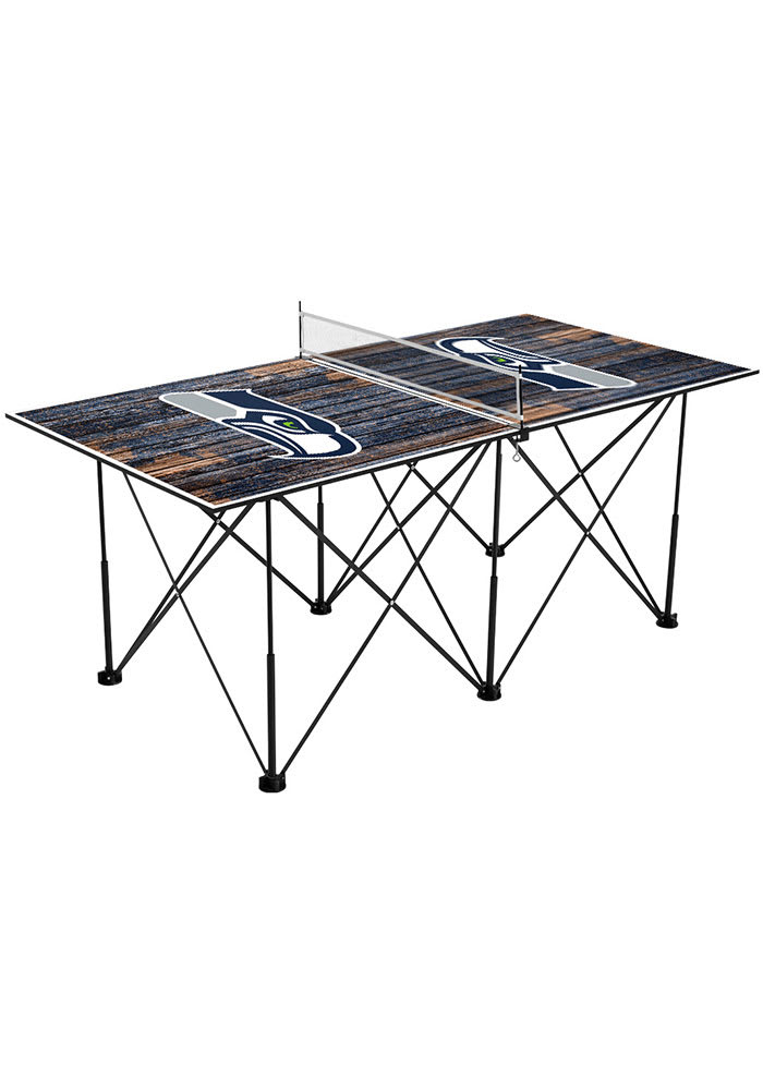 Seattle Seahawks 6 ft Pop Up Weathered Table Tennis