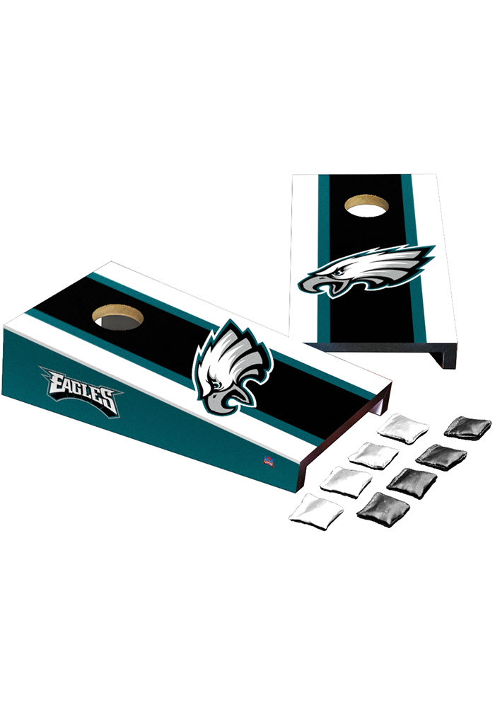Philadelphia Eagles Logo Stripe Cornhole Desk Accessory