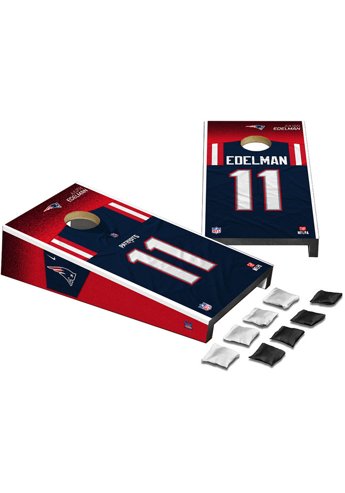 New England Patriots Julian Edelman Jersey Cornhole Desk Accessory