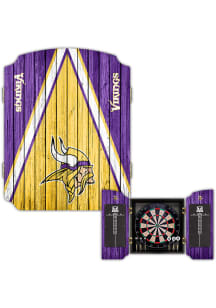 Minnesota Vikings Team Logo Dart Board Cabinet