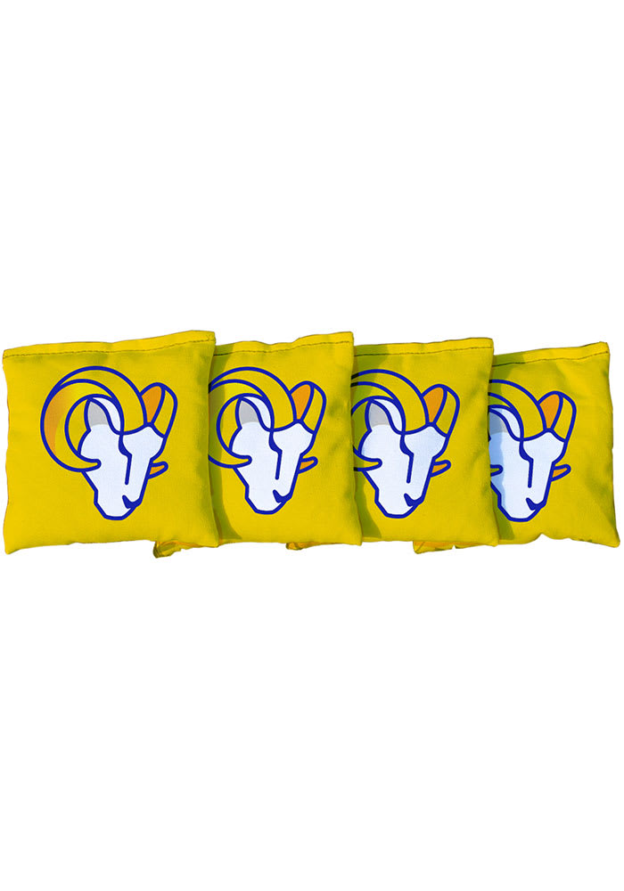 Los Angeles Rams 4 Pc Corn Filled Cornhole Bags Tailgate Game