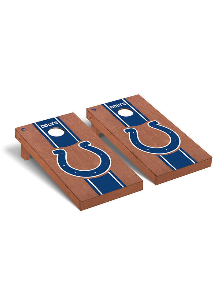 Indianapolis Colts Football Regulation Rosewood Cornhole Tailgate Game