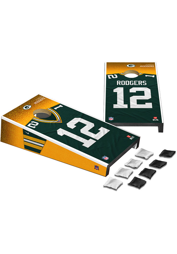 Green Bay Packers Aaron Rodgers Jersey Cornhole Desk Accessory