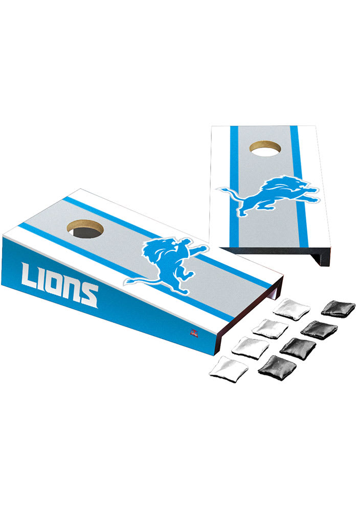 Detroit Lions Logo Stripe Cornhole Desk Accessory