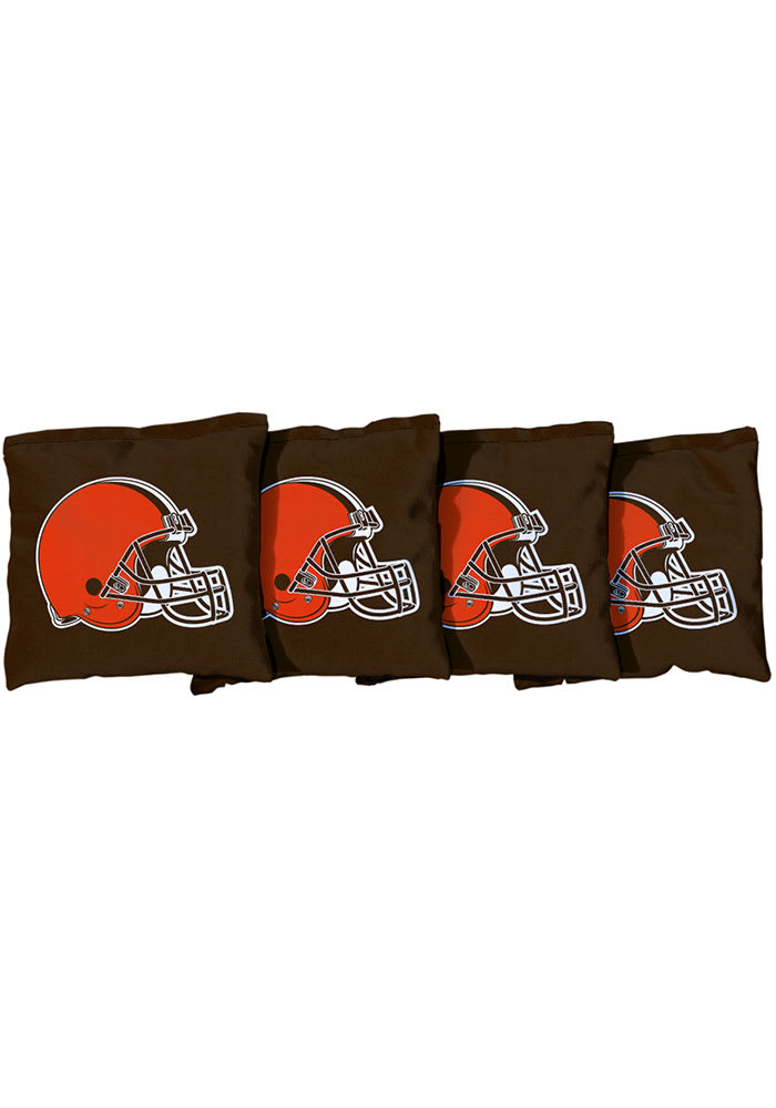 Cleveland Browns 4 Pc Corn Filled Cornhole Bags Tailgate Game