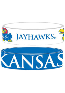 Kansas Jayhawks 2pk Bulky Bands Kids Bracelet