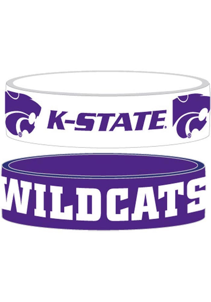 K-State Wildcats 2pk Bulky Bands Kids Bracelet