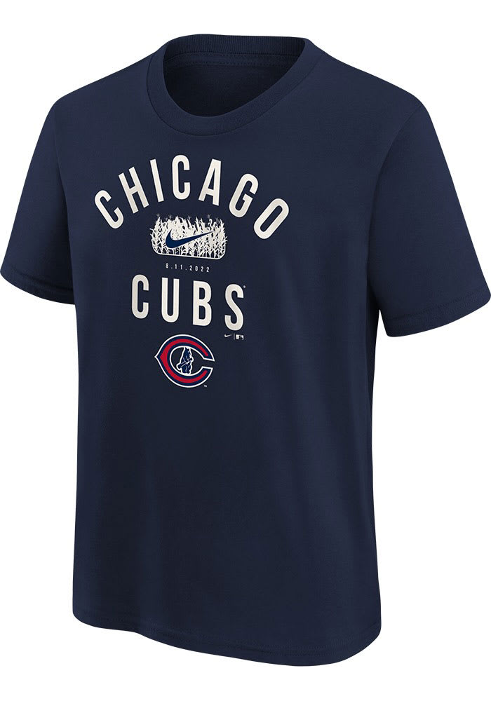 Nike Chicago Cubs Youth Navy Blue Iowa Field Of Dreams Short Sleeve T-Shirt