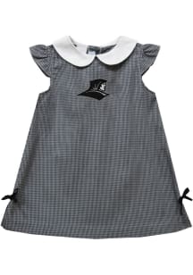 Vive La Fete Providence Friars Toddler Girls Black Gingham Short Sleeve Dress