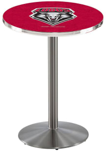 New Mexico Lobos Stainless Round Base Pub Table