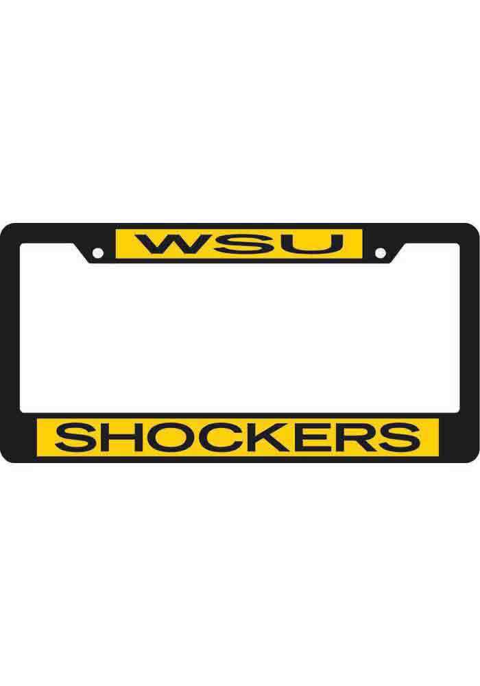 Wichita State Shockers Black Chrome License Frame