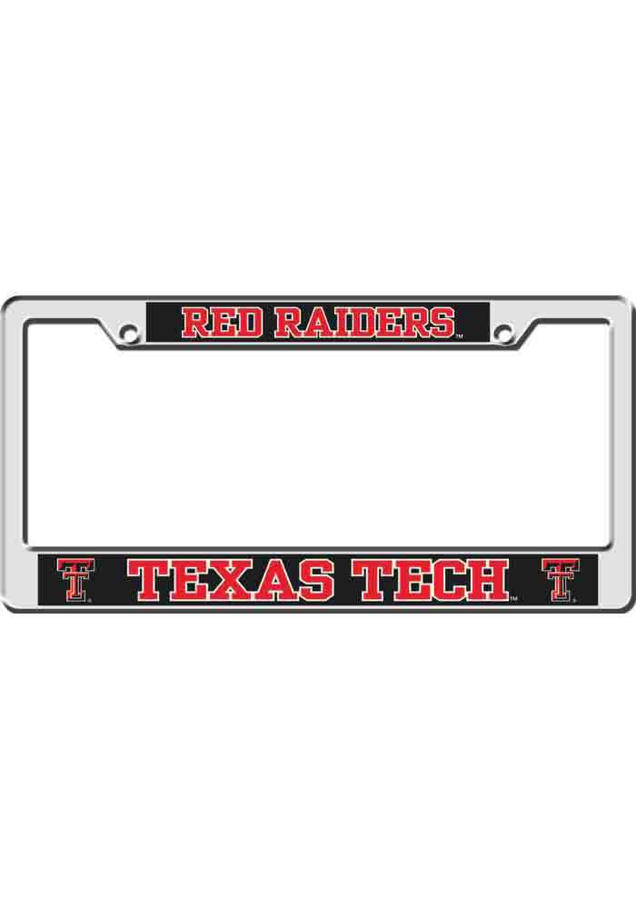 Texas Tech Red Raiders Black Chrome License Frame
