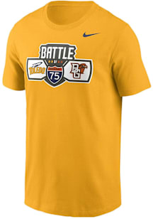 Nike Toledo Rockets Gold Football Battle of I-75 Football Rivalry Short Sleeve T Shirt