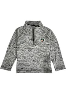 Ohio Bobcats Toddler Grey Matthew Long Sleeve Qtr Zip