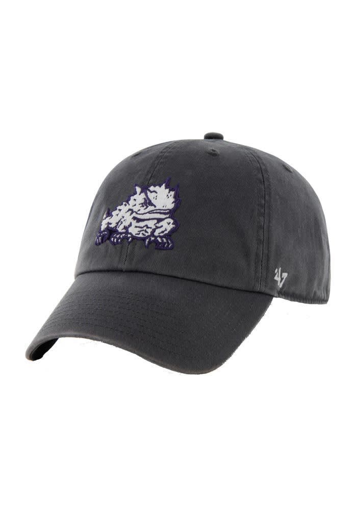 47 TCU Horned Frogs Clean Up Adjustable Hat - Charcoal