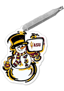 Arizona State Sun Devils Justin Patten Snowman Ornament - Maroon