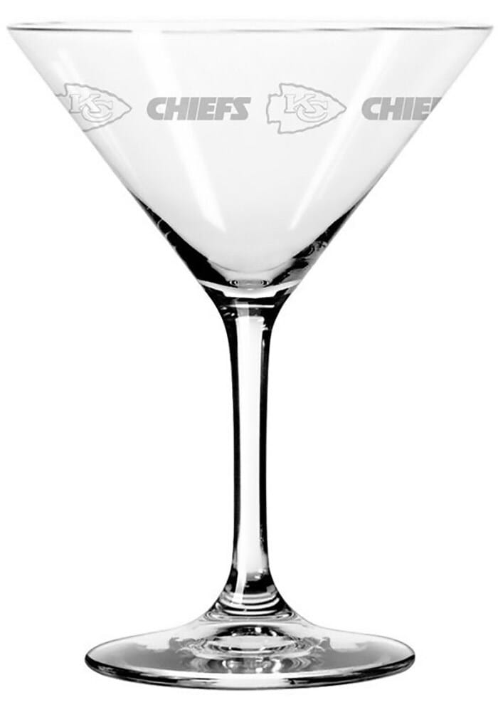 Cyclone Etched Martini Glass