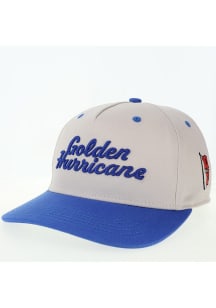 Tulsa Golden Hurricane Natural Stacked Script HTA Adjustable Hat